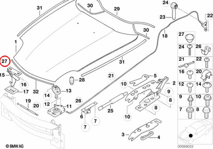 OEM 51718407016 Cap 65, E65, E65, E65, E65, E65, E65, E65 E66, G11, G12, G70, E84, U11, U12, F39, U10, E83, F25, F26, E53, E70, G18, E71, E72, G07