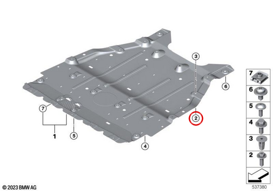 OEM 5175A77203 Sechskant für Mini Cooper J01, Cooper SE, JCW E, Aceman J05 ... und mehr. Original Mini.