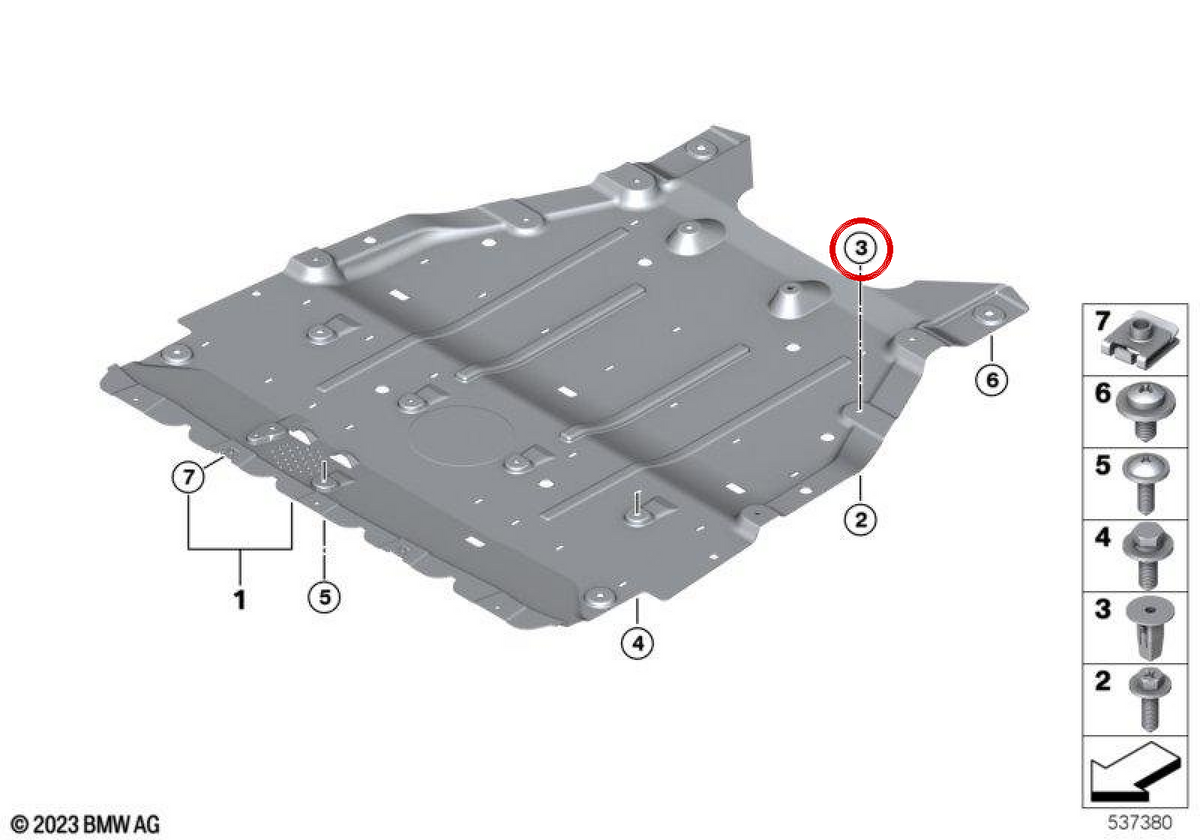 Dado espansore OEM 51755A77263 per MINI Cooper E J01, JCW E J01, Aceman E J05... e altro ancora. MINI originale.