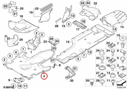 Le protecteur couvre Central OEM 51757154148 pour BMW E60, E61, E63, E64. BMW d'origine.