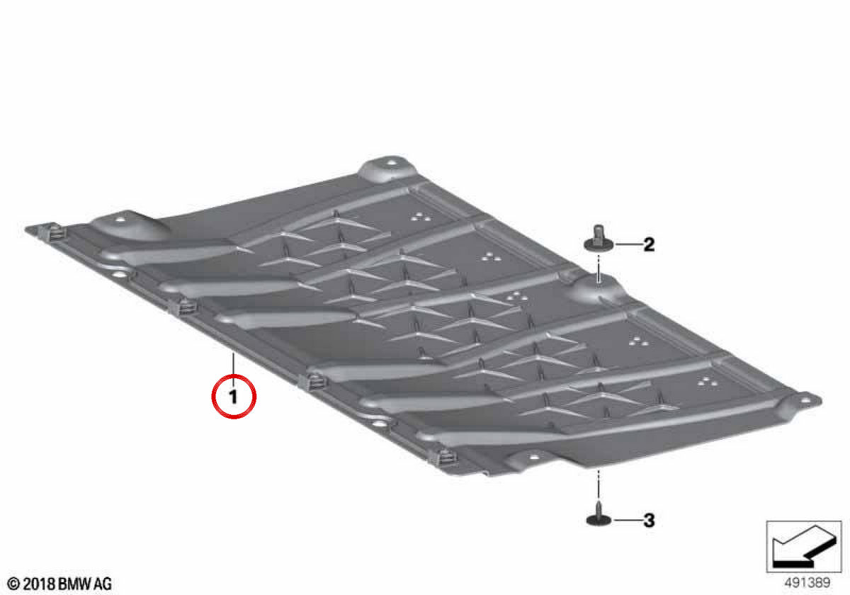 Protector Covers Front OEM 51757441884 per BMW G29. BMW originale.