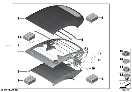 Cabo de controle para BMW F91, G14 (OEM 54349448949). BMW originais.