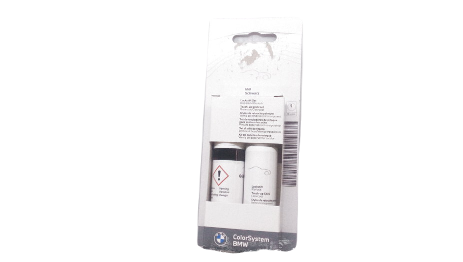 Set de pintura retoque negro OEM 51910301947 para BMW Motorrad {F 650, F 650 GS, F 650 GS Dakar, G 650 GS, K 1100 RS, K 1200 RS, K 1200 LT, K 1200 S}. Original BMW Motorrad.