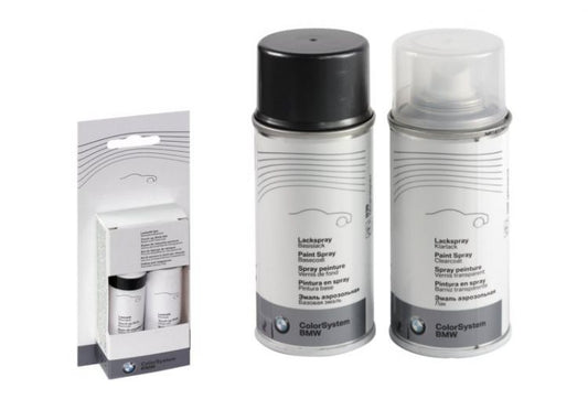 Set de pintura para retoques color Ferricgrey metálico OEM 51910429332 para BMW {E81,E82,E87,E88,F20,F21,F22,F23,F30,F31,F32,F33,F36,F10,F11,G30,G31,X1,X3,X4,X5,X6,Z4}. Original BMW.