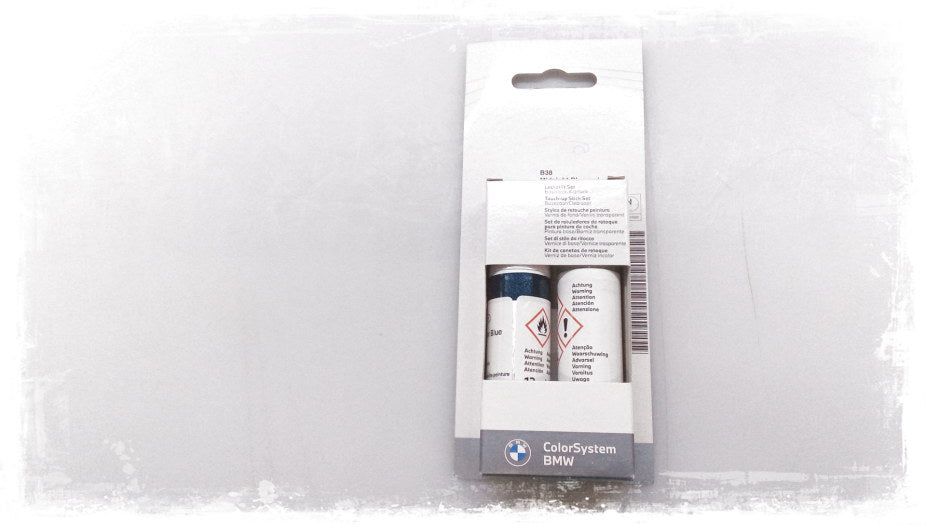 Kit de pintura para retoques Midnight Blue metallic OEM 51912360620 para BMW {F20, F21, F22, F23, F30, F31, F32, F33, F34, F36, G30, G31, X1 F48, X3 G01, X4 G02, Serie 5 F10, F11, Serie 7 G11, G12}. Original BMW.