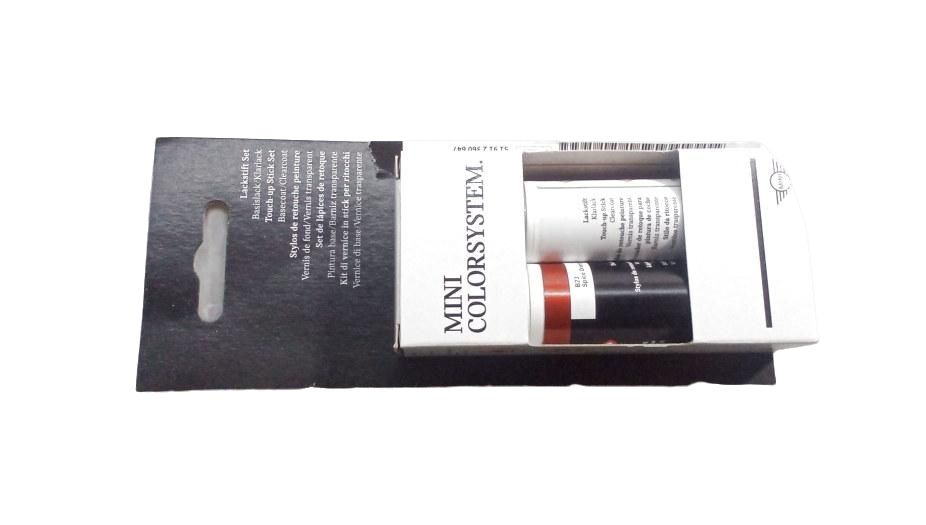 Set de lápiz de retoque color Spice Orange Metallic OEM 51912360647 para BMW E81, E82, E87, E88, E90, E91, E92, E93, F20, F21, F30, F31, F34, F32, F33, F36, X1 E84, X3 F25. Original BMW.