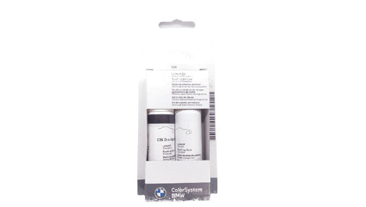 Set de pintura en lápiz retocar color Dravitgrau metalizado OEM 51915A33C83 para BMW F20, F21, F22, F23, F30, F31, F32, F33, F34, F36, G20, G21, G30, G31, X3 G01, X4 G02, X5 G05, X6 G06. Original BMW.