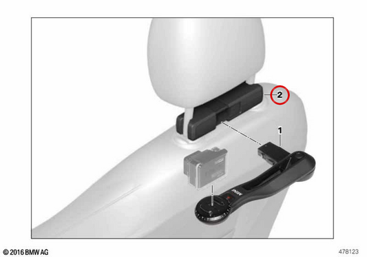 Travel & Comfort linke Basisstütze OEM 51952354325 für MINI R50, R53, R56, Clubman R55, Cabrio R52, Coupé R58, Roadster R59, Countryman R60, Paceman R61... und mehr. Originaler MINI.