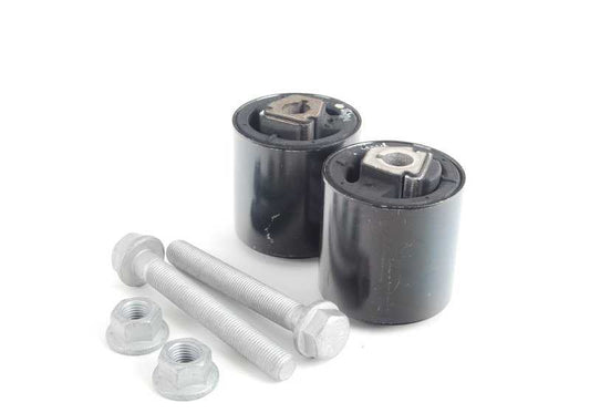 Silentblock Suspension Stroke OEM 31122180460 for BMW X5 E53 3.0D and 3.0i (FA71, FA72, FA81, FA82, FB71, FB72, FB81, FB82, FA11, FA12). Includes screws and nuts. Original BMW.