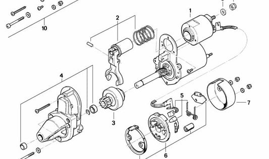 Placa de soporte de escobillas para varios modelos de BMW (OEM 12411244616). Original BMW