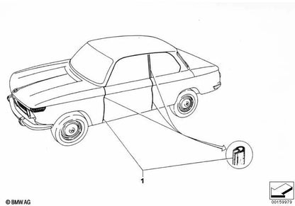 Protección de Cantos para BMW E46, F30 (OEM 51711801810). Original BMW