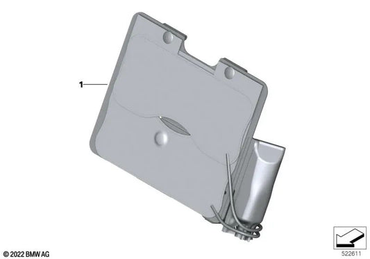 Lumbar Cushion mit BMW Pump Serie 2 G42, G87, Serie 3 G20, G20N, G21, G21N, G28, G28N, Serie 4 G22, G23, G26, Serie 8 G14, G15, G16, X3 G01, G01N, G08, G08N, G08N, G08N, X4 G02, G02N (OEM 52107418338). Original BMW.