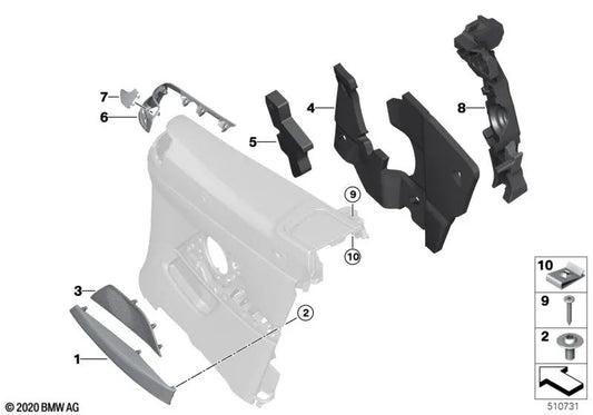 Engine cover for BMW 4 Series G23, G23N, G83, G83N (OEM 123123123). Genuine BMW.