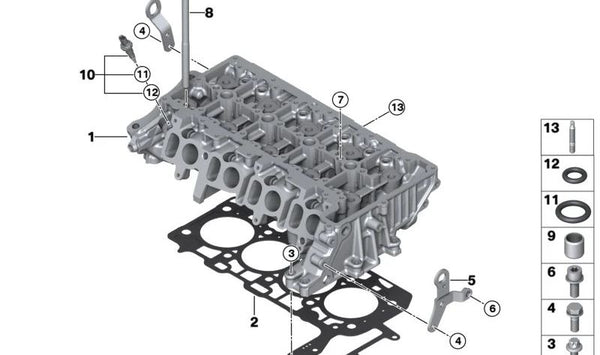 Junta de culata OEM 11128594566 para BMW F40, F44, F45, F46, G42, G20, G21, G28, G22, G23, G26, G30, G31, G32, F48, F39, G01, G02, G05, F55, F56, F57, F54, F60. Original BMW.