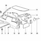 Sound insulation front right door for BMW E36 (OEM 51488236696). Original BMW