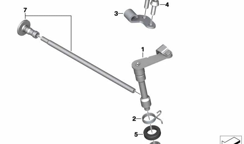 Juego soporte pendular OEM 21518566431 para motos BMW G 310 GS, G 310 R. Original BMW Motorrad.