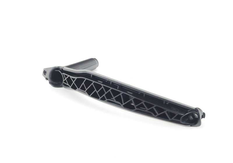 Soporte interior tirador puerta derecha gris OEM 51416969406 para BMW X5 E70, E70N. Original BMW.