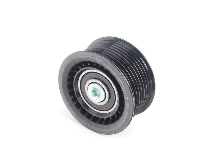 Polea tensora correa auxiliar OEM 11287559889 para BMW F01, F02, E71. Original BMW.