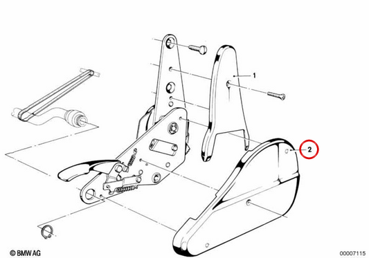 Copertura esterna sinistra OEM 52101877271 per BMW E28, E23. BMW originale.