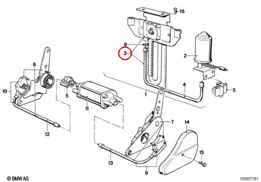 Suporte de encosto de cabeça OEM 52101889107 para BMW E28, E24, E23. BMW genuíno.