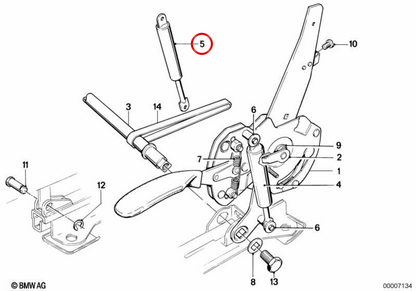 OEM 52101916602 Backup shock shock per la BMW E30. BMW originale.