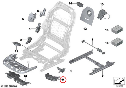 Fan OEM 52105A7DC81 per BMW G70. BMW originale.