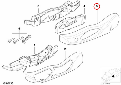 OEM a sinistra ECTULITÀ EMPERNO 52107059633 per BMW E85, E86. BMW originale.