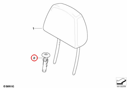 OEM 52107139521 Pedish Guide für BMW E81, E82, E87, E88, E90, E91, E92, E93, E84. Original BMW.