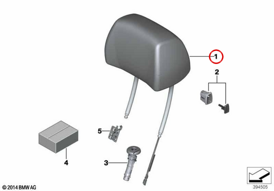 Sede di pelle sinistra di base OEM 52107281877 per BMW F06, F12, F13. BMW originale.