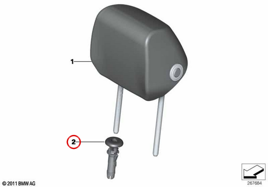 OEM 5210728170 Übergangsführung für BMW F20, F21, F22, F23, F30, F31, F34, F32, F36. Original BMW.