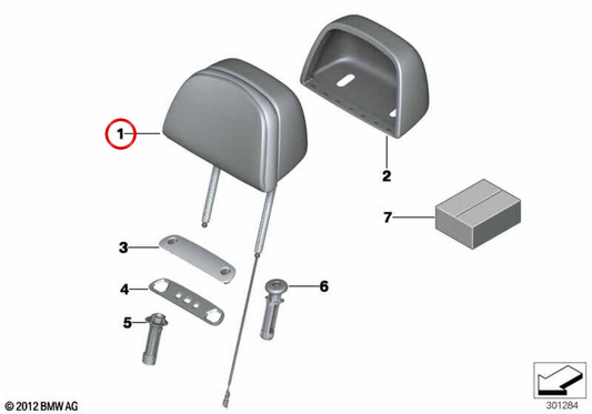 OEM 52107348458 Pest in pelle elettrica per BMW 5 F07N Series, F10n, F11N, F18N. Sostituzione BMW originale.