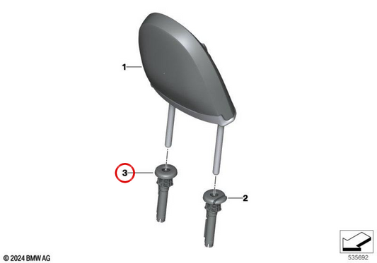 OEM 52109493489 Guida pedish per mini F65, F66 e BMW F70, U06, U11, U12, U10. Mini e BMW originali.