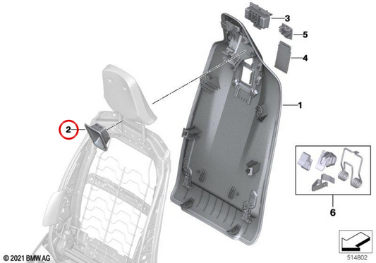 Embels Embels OEM 52109496507 per BMW I20. BMW originale.