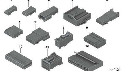 Universal receptacle housing for BMW E81, E82, E87, E88, F20, F21, E36, E46, E90, E91, E92, E93, F30, F31, F34, F35, F32, G26E, E39, E60, E61, E63, E64 , E38, E65, E66, I01, I12, I15, I20, E84, E83, F25, E53, E70, E71, E72, E85, E86, E89, E52 (OEM 611
