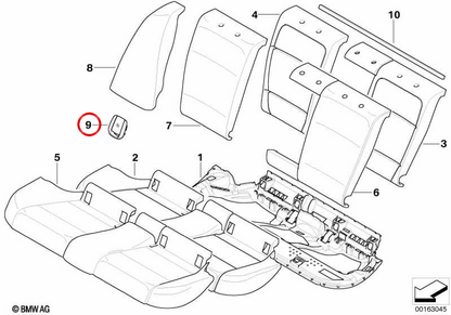 Embelliadora OEM 52207152210 für BMW E81, E82, E90, E91, E84. Original BMW.