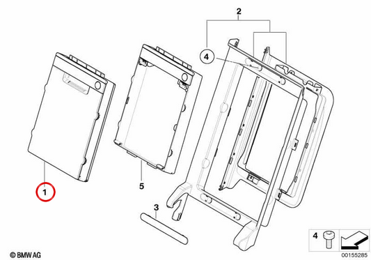 OEM 52207261326 Sac de support pour BMW E90. BMW d'origine.