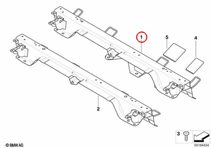 OEM 52207278225 Supporto di backup per BMW E70. BMW originale.