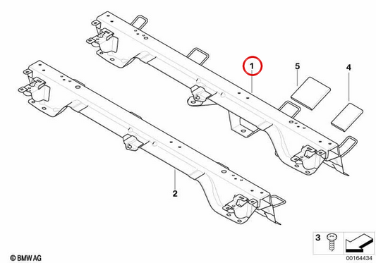 OEM 52207278225 Support de sauvegarde pour BMW E70. BMW d'origine.