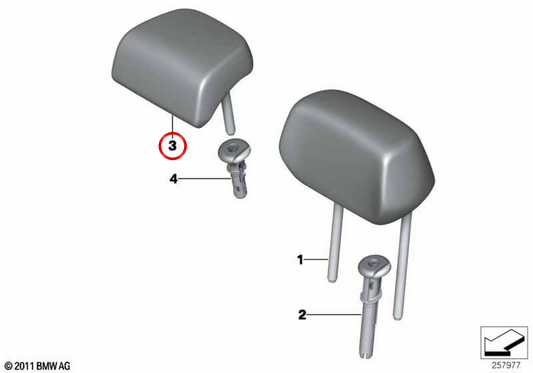 Zentraler Heckstirnband OEM 52207315203 für BMW F30, F31. Original BMW.