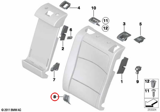Embelliadora OEM 52207364811 für BMW F11. Original BMW.