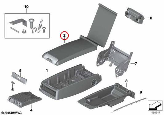 La pelle riconosce OEM 52207440508 per BMW G11, G12. BMW originale.