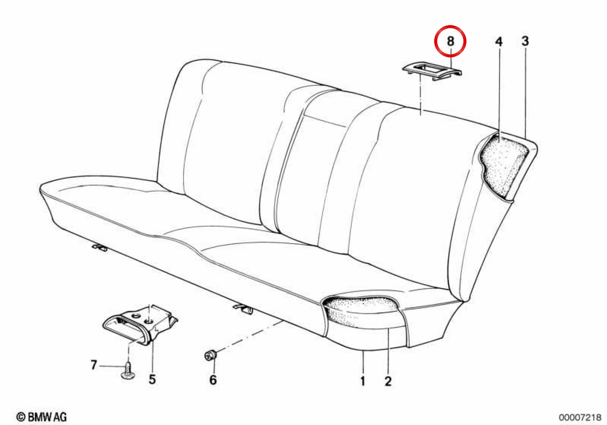 Embels Embels OEM 52208107587 for BMW E34. Original BMW.