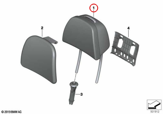 Bicolor Leather Comfort Bicolor 52208495196 pour BMW G07. BMW d'origine.