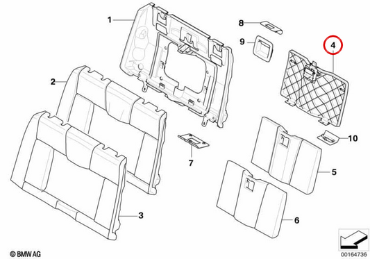 OEM 52209141834 Prise en charge de remplissage de BMW E88. BMW d'origine.