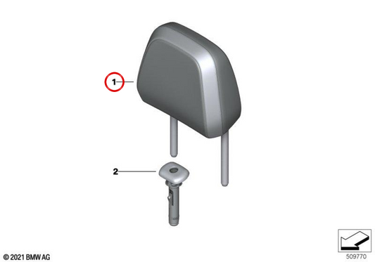 Pestacabezas OEM 52209503610 pour BMW G23, G83. BMW d'origine.