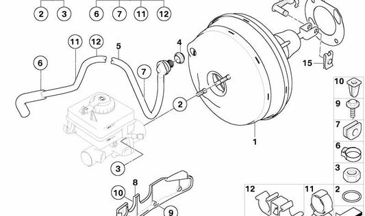 Subject support OEM 61131379089 for BMW E34, E60, E32, E31. Original BMW.