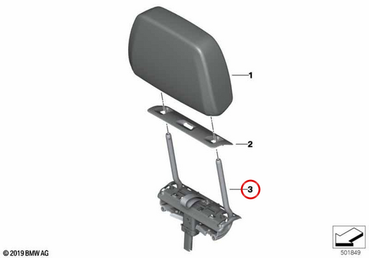 OEM 52305A19C31 BMW BMW adjustment module for BMW G07. Original BMW.