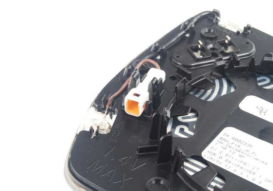 Cristal de espejo izquierdo calefactable OEM 51167354631 para BMW G01, F97, G02, F98, F15, G05, F85, F95, F16, G06, F86, F96, G07, G09. Original BMW.
