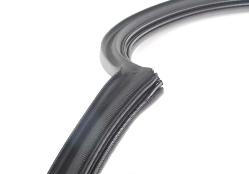 Left swing window seal for BMW 3 Series E36 (OEM 51361977497). Original BMW