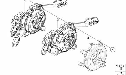Cassete espiral para BMW E70, E71, E72 (OEM 61319179522). BMW original.